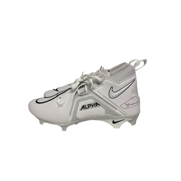 NEW! Nike Alpha Menace Pro 3 Football Cleats White Men's Size 10.5 - Picture 2 of 9